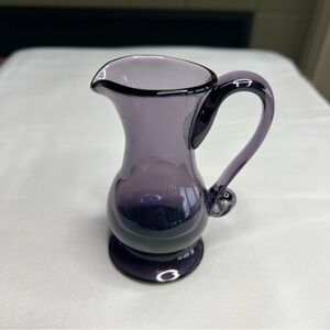 Handblown Purple Pitcher/Vase